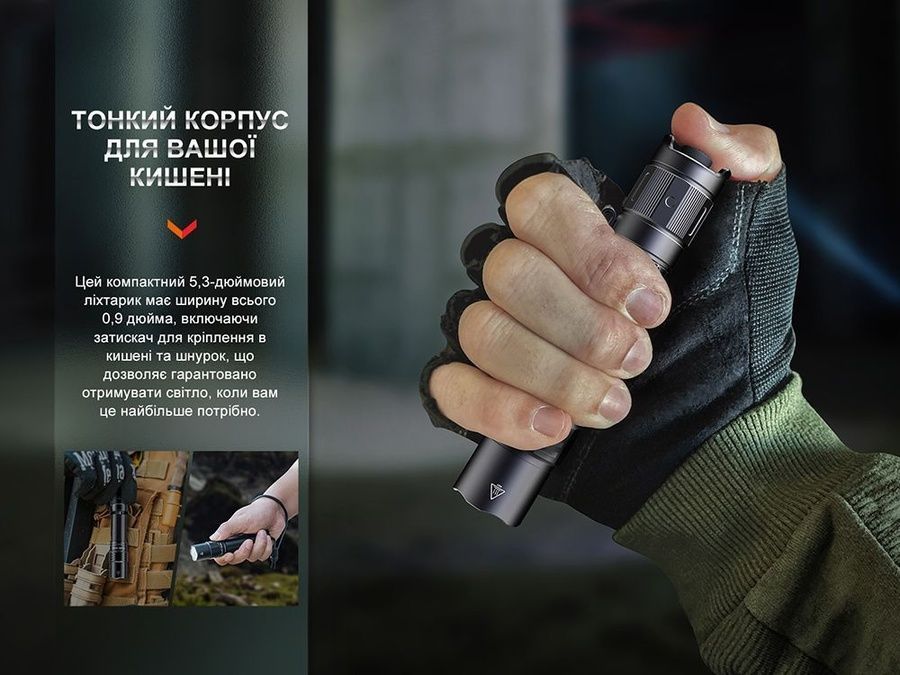 Ліхтар тактичний акумуляторний Fenix PD35R фото