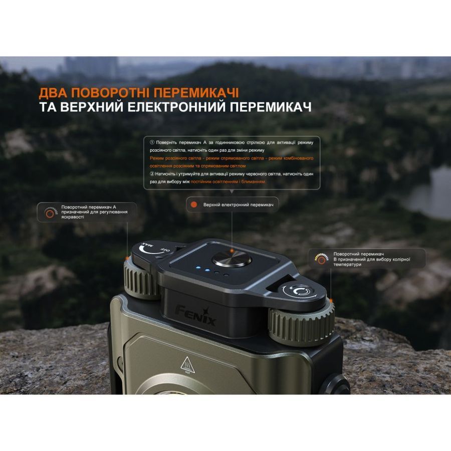 Ліхтар прожектор Fenix CL27R темно-блакитний фото