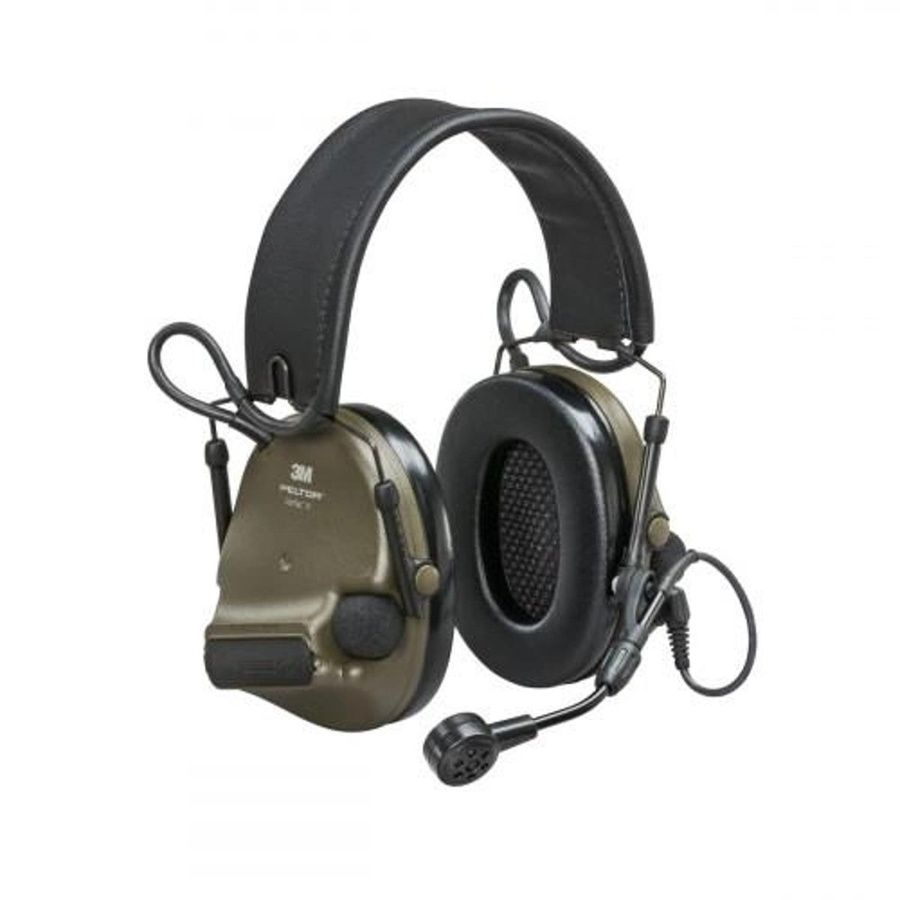 Активные тактические наушники беспроводные 3M PELTOR ComTac VI (MT20H682FB-38N), NIB, вертикальные с 1 аудиовыходом J11 (PELTOR) и микрофоном фото