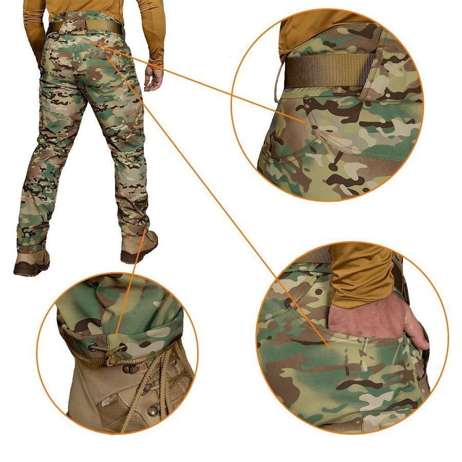 Штани SoftShell Vent Mesh Multicam фото