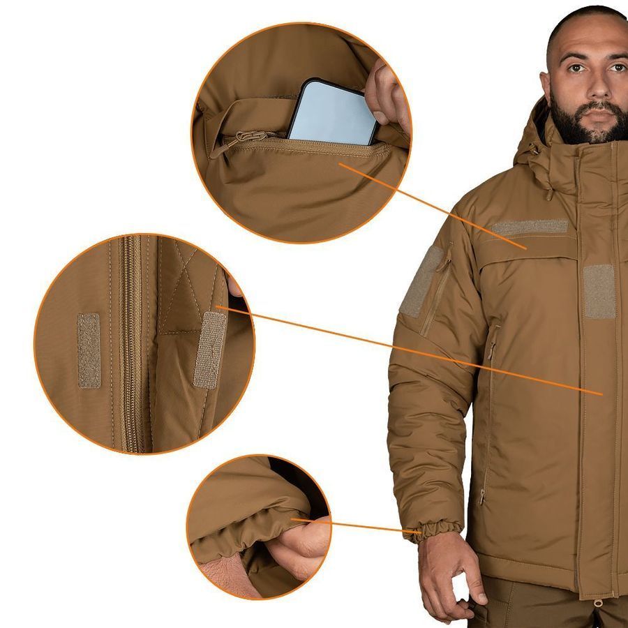 Куртка зимова Patrol System . Nylon Taslan Койот Camotec фото