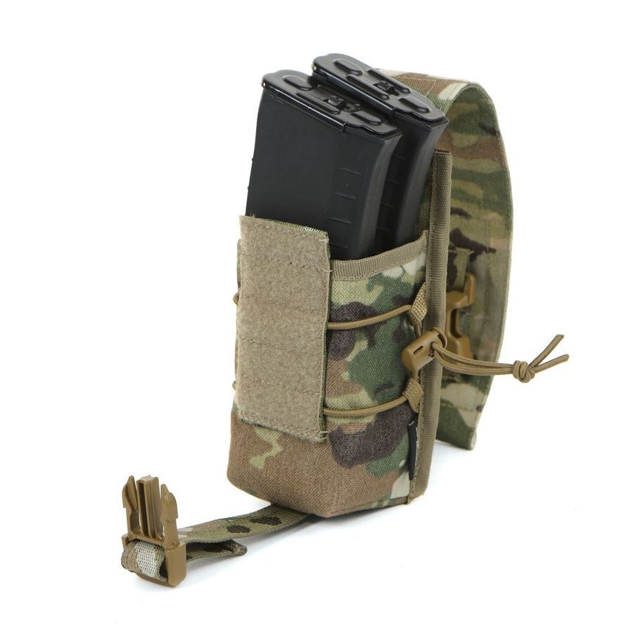 Универсальный закрытый подсумок под магазины AK и AR Multicam MOLLI фото