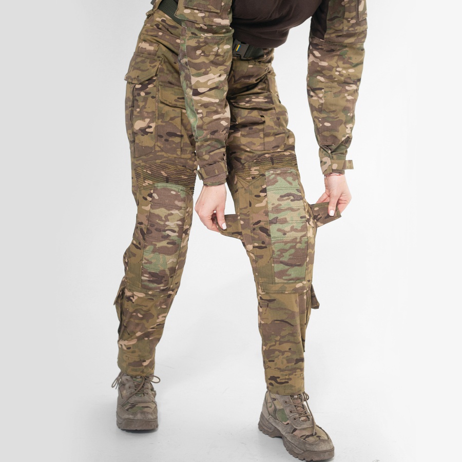 Жіночі штурмові штани Gen 5.2 Multicam (OAK) UATAC з наколінниками L фото