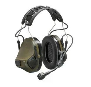 Активные наушники беспроводные 3M PELTOR ComTac VII (MT14H41A-300EU GN), OD Green, вертикальные, с микрофоном фото