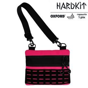 Тактична чоловіча сумка через плече RoKit Black Pink M із MOLLE та панеллю велкро фото