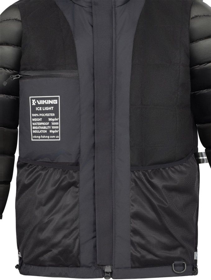 Куртка Viking Fishing Ice Light 80g 10K S Black/khaki фото