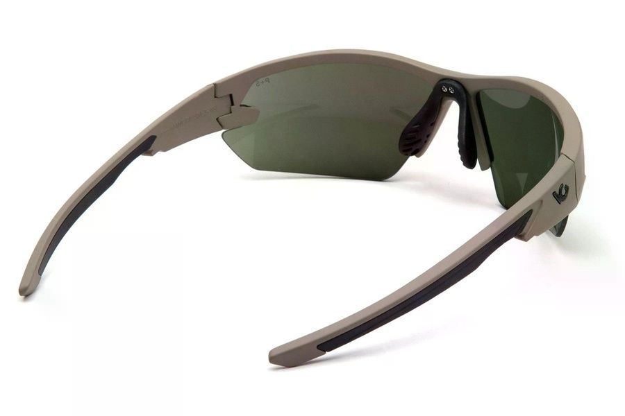 Защитные очки Venture Gear Tactical Semtex 2.0 Tan (Forest Gray) Anti-Fog, черно-зеленые в песочной оправе фото