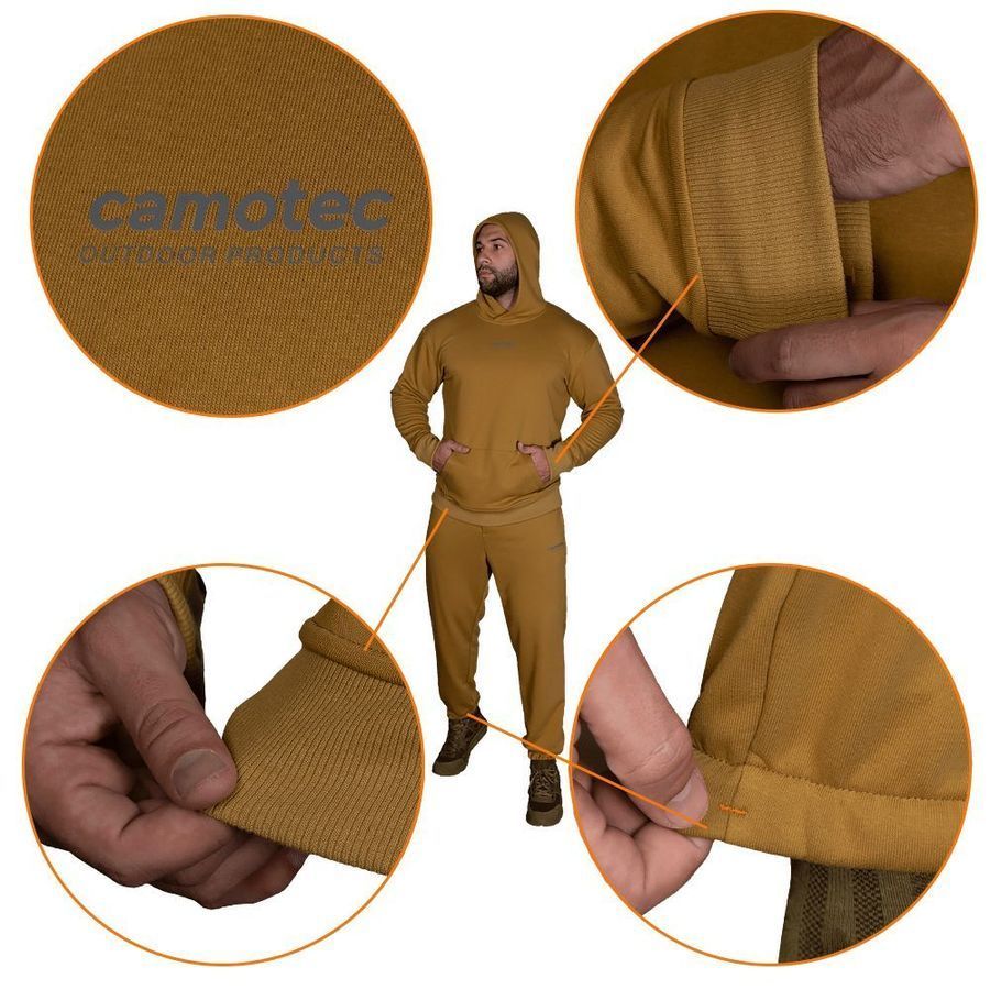 Летний спортивный костюм военный Basic Hood. Койот Camotec фото