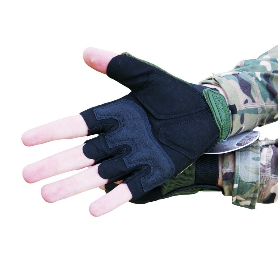 Тактичні рукавички Безпалі MXK-2 олива Mechanix фото
