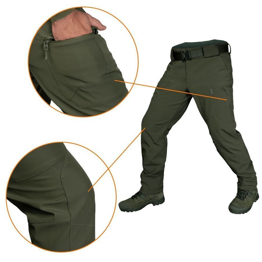 Штани CM Stalker SoftShell Олива фото