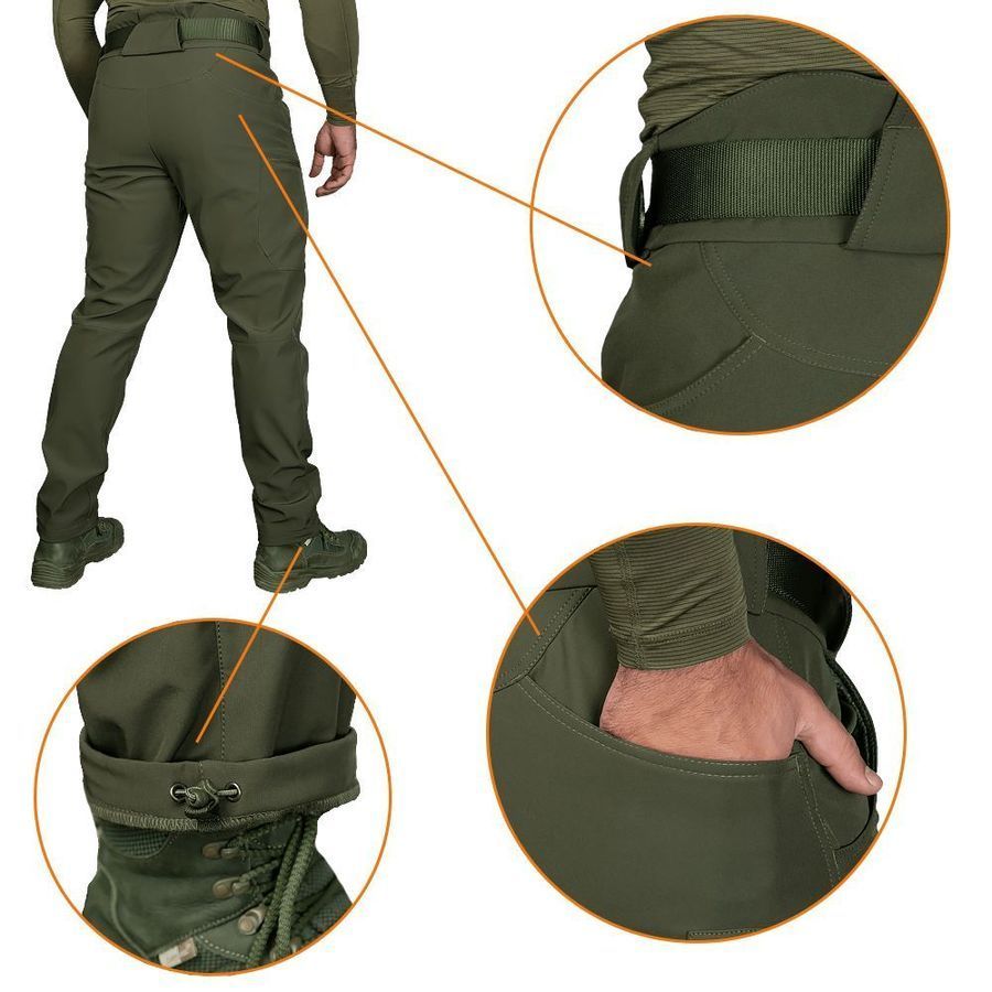 Штани CM Stalker SoftShell Олива фото