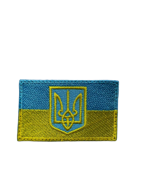 Шеврон-патч флаг с гербом на липучке INSHE-011 фото