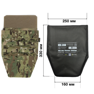 Балістичний захист паху 1 або 2 класу, мультикам MOLLI фото