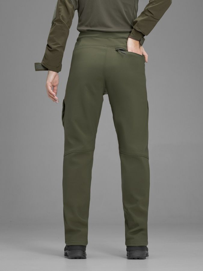 Штани карго тактичні жіночі Softshell BEZET Techwear хакі фото