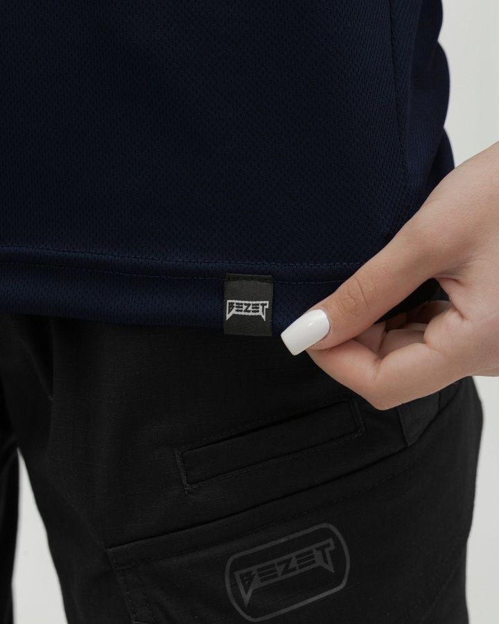 Футболка женская Coolmax Antistatic темно-синяя BEZET фото