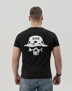 Футболка Skull черная BEZET фото