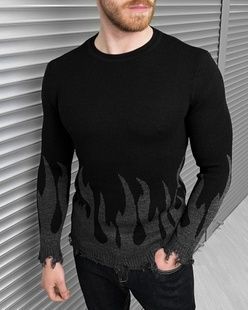 Кофта BEZET Fire чорний, сірий фото