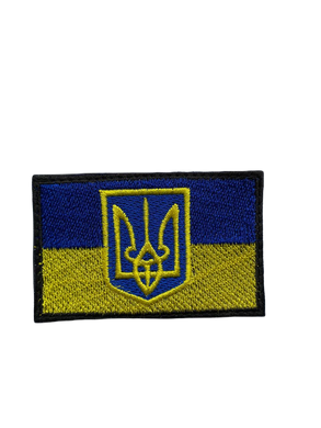 Шеврон-патч флаг с гербом на липучке INSHE-012 фото