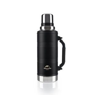Термос с ручкой Naturehike Q-9H NH19SJ011, 304 сталь, 2.2 л, черный фото