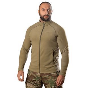 Чоловіча військова тактична флісова кофта Meadow Tan пісочна Camotec фото