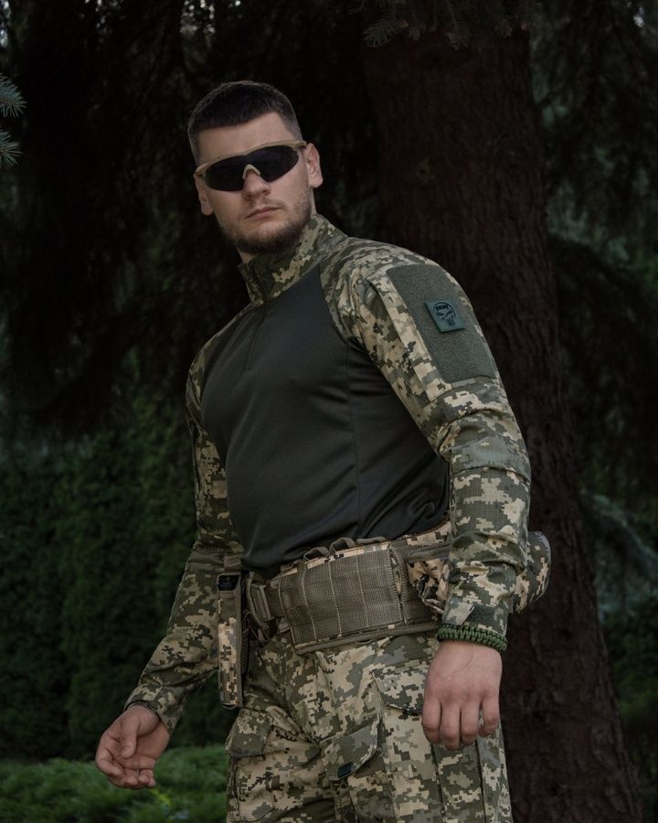 Рубашка тактическая боевая BEZET Combat пиксель фото