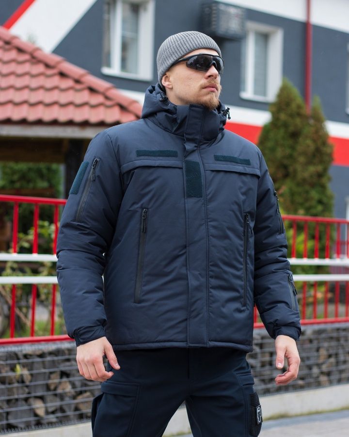 Куртка тактическая зимняя BEZET Rescuer синий фото