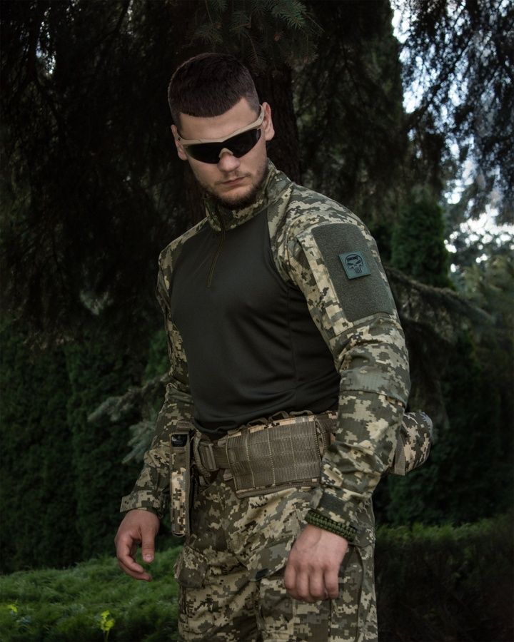 Рубашка тактическая боевая BEZET Combat пиксель фото