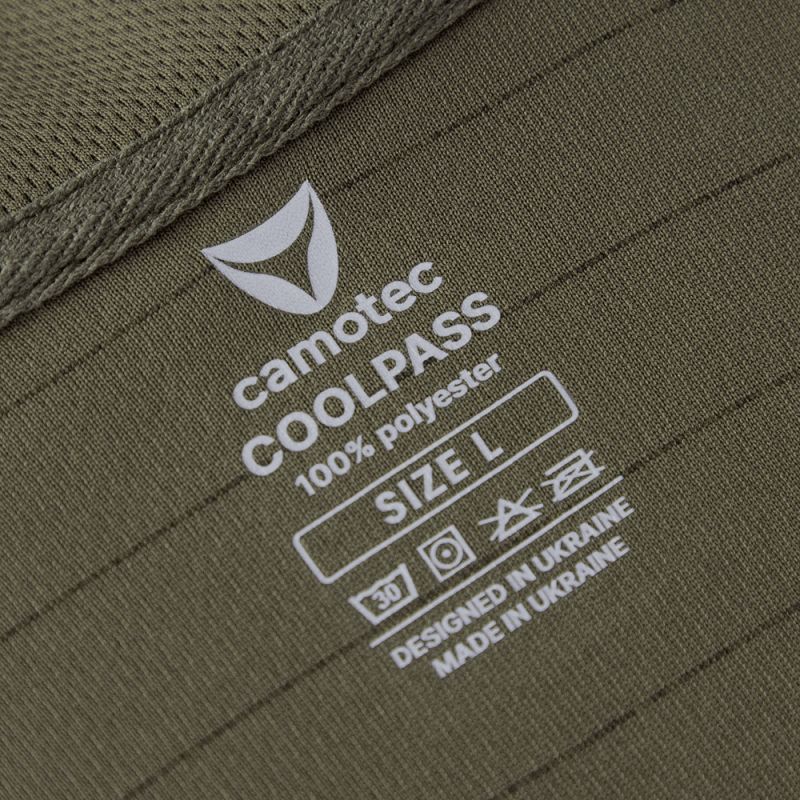Чоловіча футболка поло Tactical Army CoolPass Antistatic Olive Camotec фото