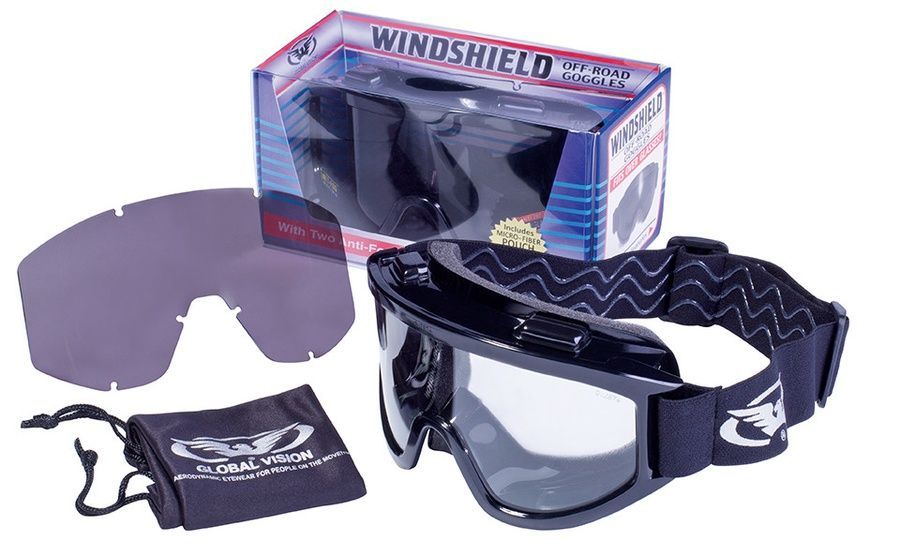 Захисні окуляри-маска Global Vision Wind-Shield KIT Anti-Fog, дві змінні лінзи фото