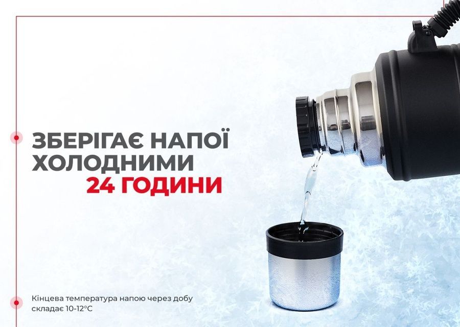 Термос з ручкою Naturehike Q-9H NH19SJ011, 304 сталь, 2.2 л, чорний фото