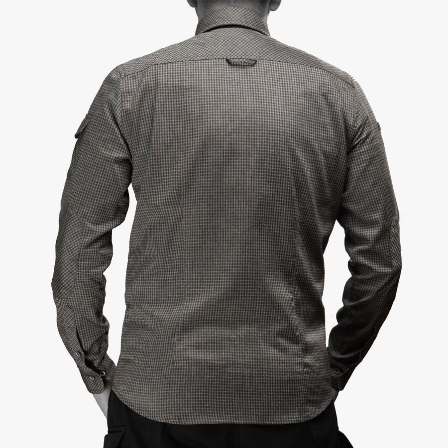 Сорочка UATAC в клітинку Сіра | S фото