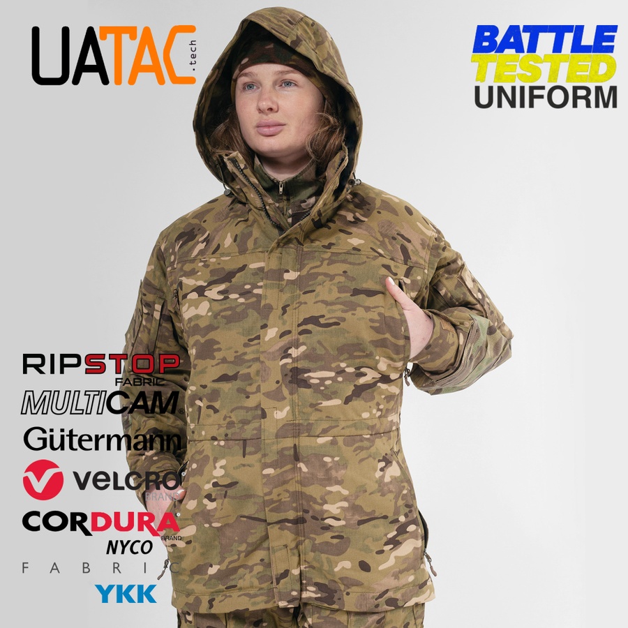 Женская штурмовая куртка Gen 5.2 Multicam (OAK) UATAC Куртка пара з флісом S фото