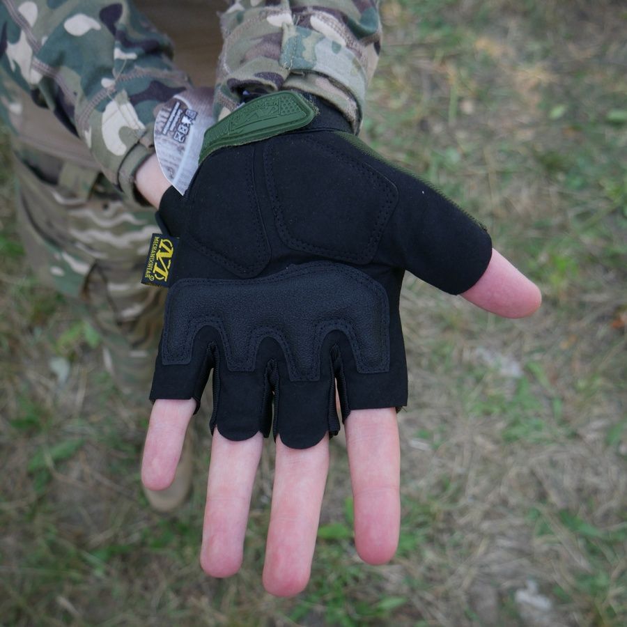 Тактичні рукавички Безпалі MXK-2 олива Mechanix фото