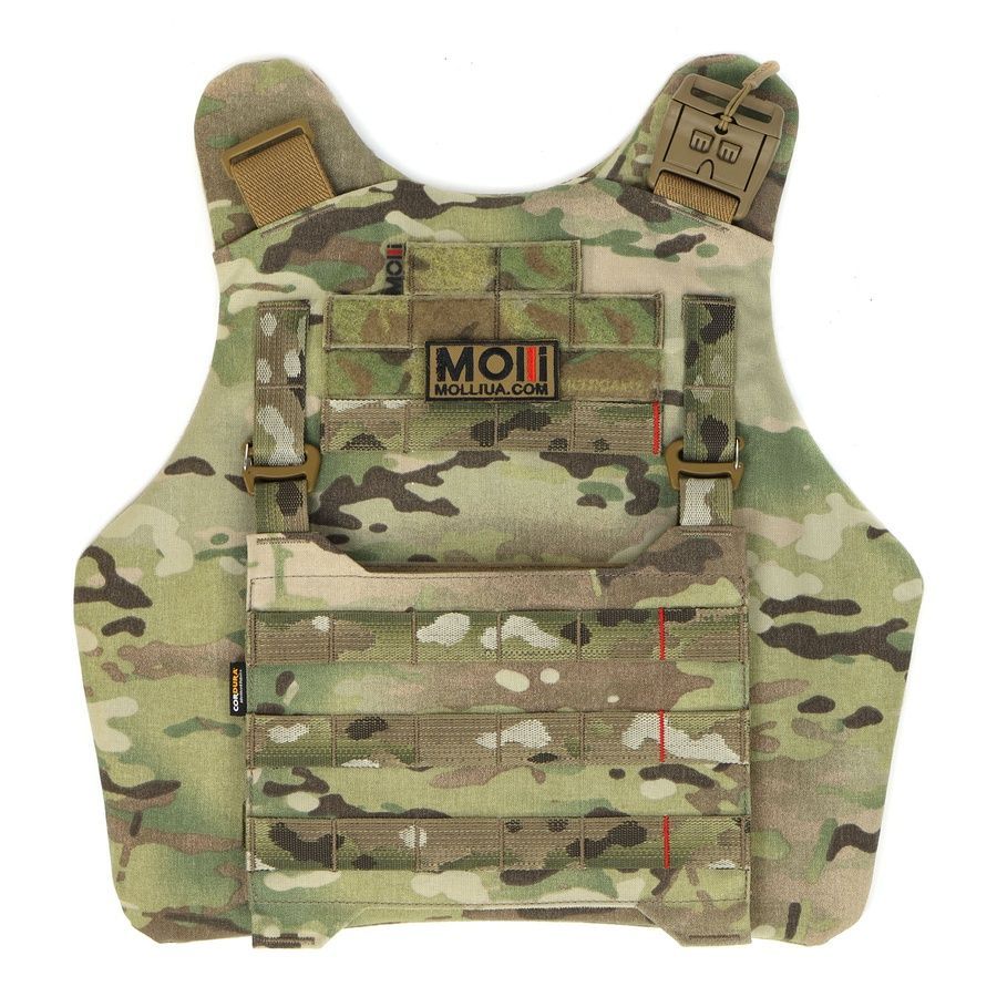 Протиуламковий жилет для волонтерів для преси, EGIDA СPS (corset protection system), 1 або 2 класу ДСТУ та STANAG, чорний MOLLI