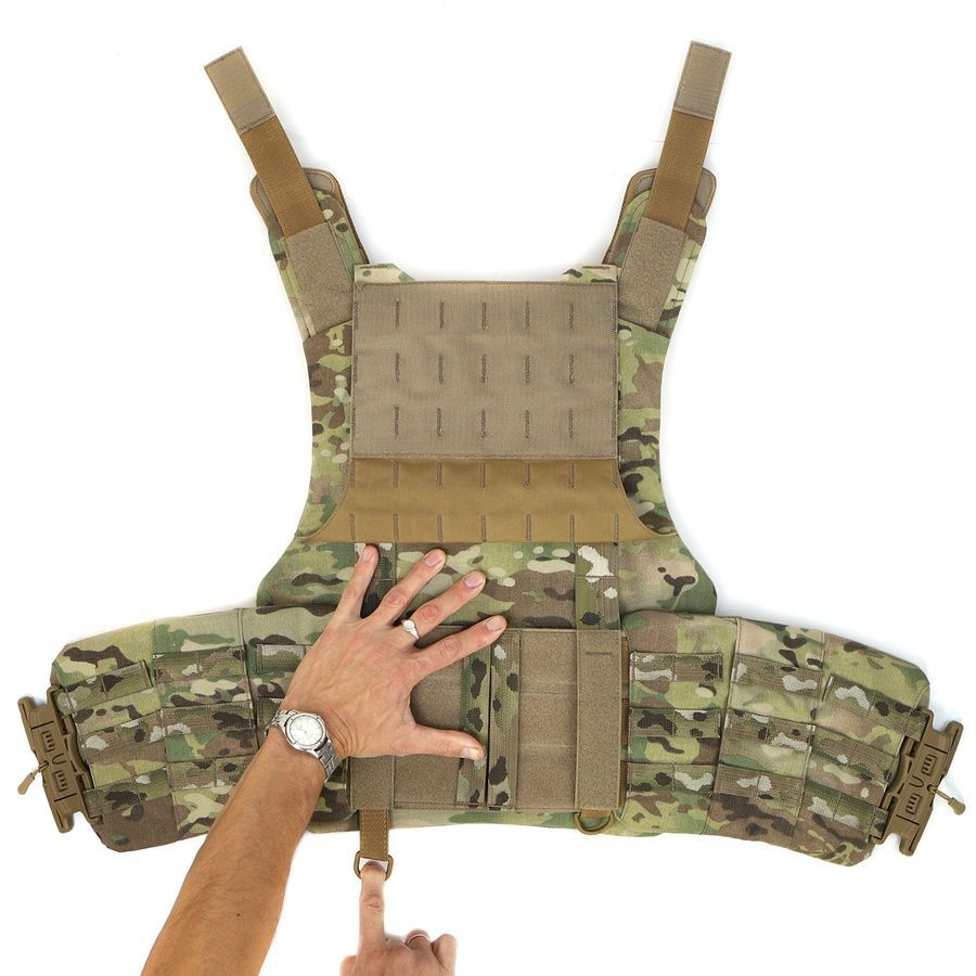 Протиуламковий жилет для волонтерів для преси, EGIDA СPS (corset protection system), 1 або 2 класу ДСТУ та STANAG, чорний MOLLI